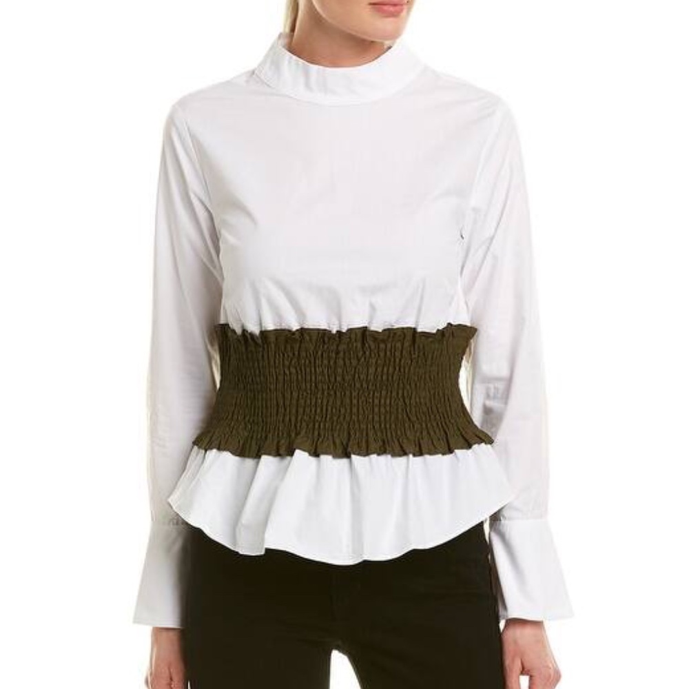 NWT English Factory Smocked Waist Blouse